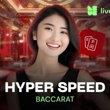 Hyper Speed Baccarat logo – Live Dealer by Evolution at Kyngs Casino