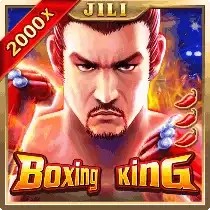 Boxing King slot logo by Jili Games at Kyngs Casino
