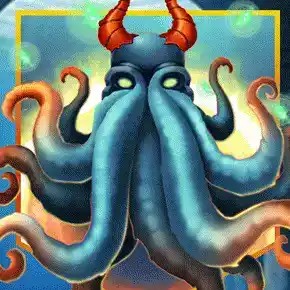 Cthulhu slot logo by KA Gaming at Kyngs Casino