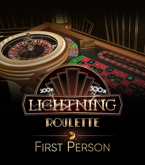 First Person Lightning Roulette by Evolution, showcased at kyngscasino-ca.com – game logo